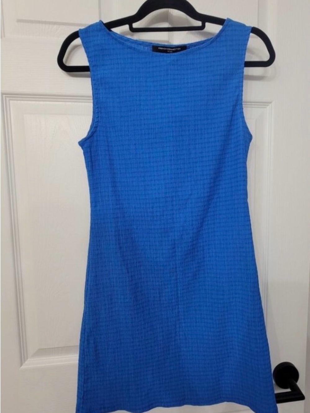 Classic Sleeveless Mini Dress in Bright Blue